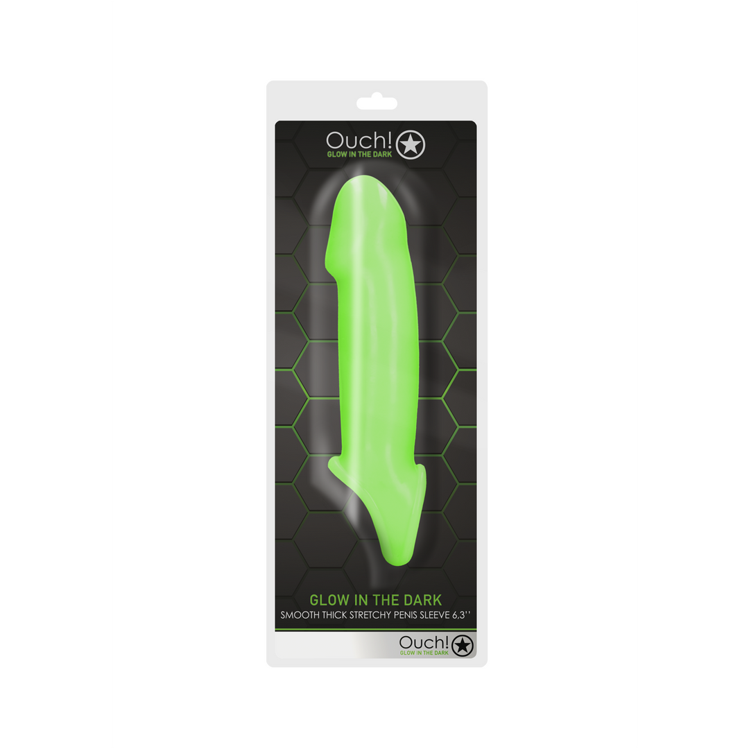 Zachte Dikke Rekbare Penis Huls – Glow in the Dark