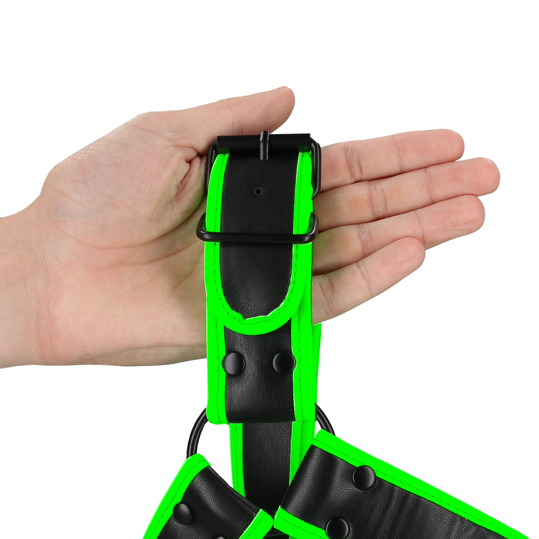 Borst Bulldog Harnas – Glow in the Dark – S/M
