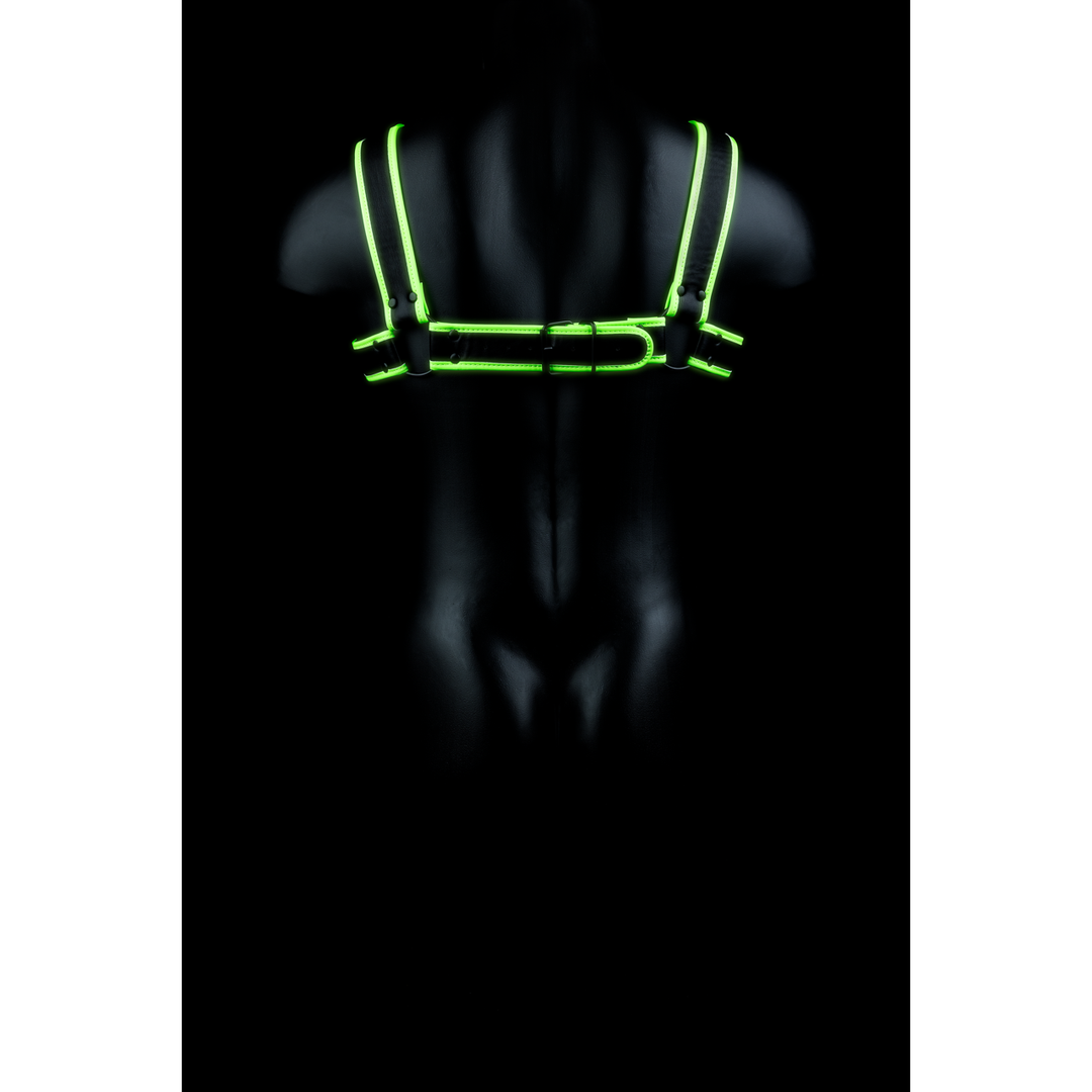 Borst Bulldog Harnas – Glow in the Dark – S/M