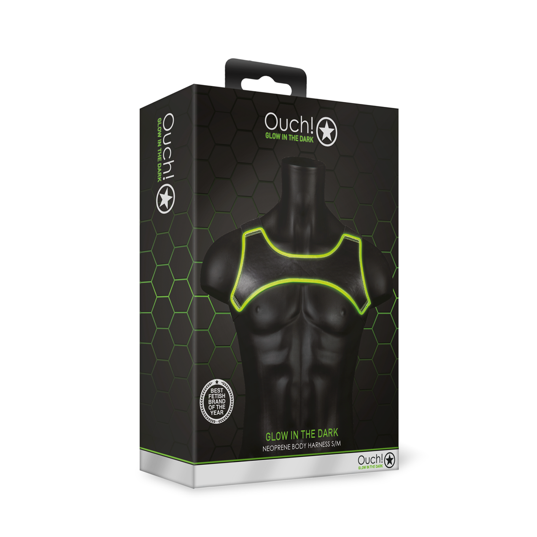 Neopreen Harnas – Glow in the Dark – S/M