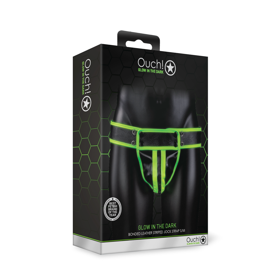 Gestreepte Jockstrap – Glow in the Dark – S/M