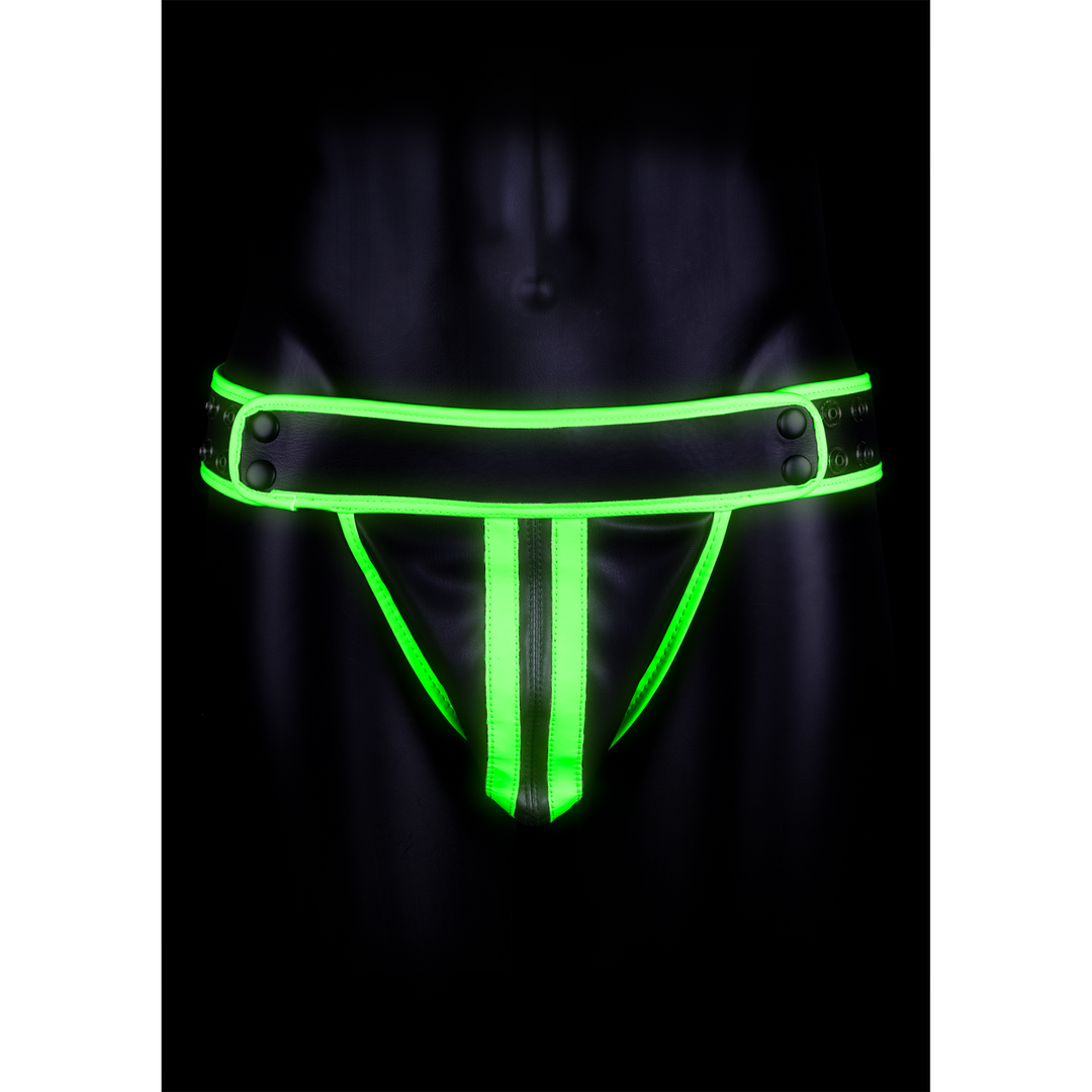 Gestreepte Jockstrap – Glow in the Dark – S/M