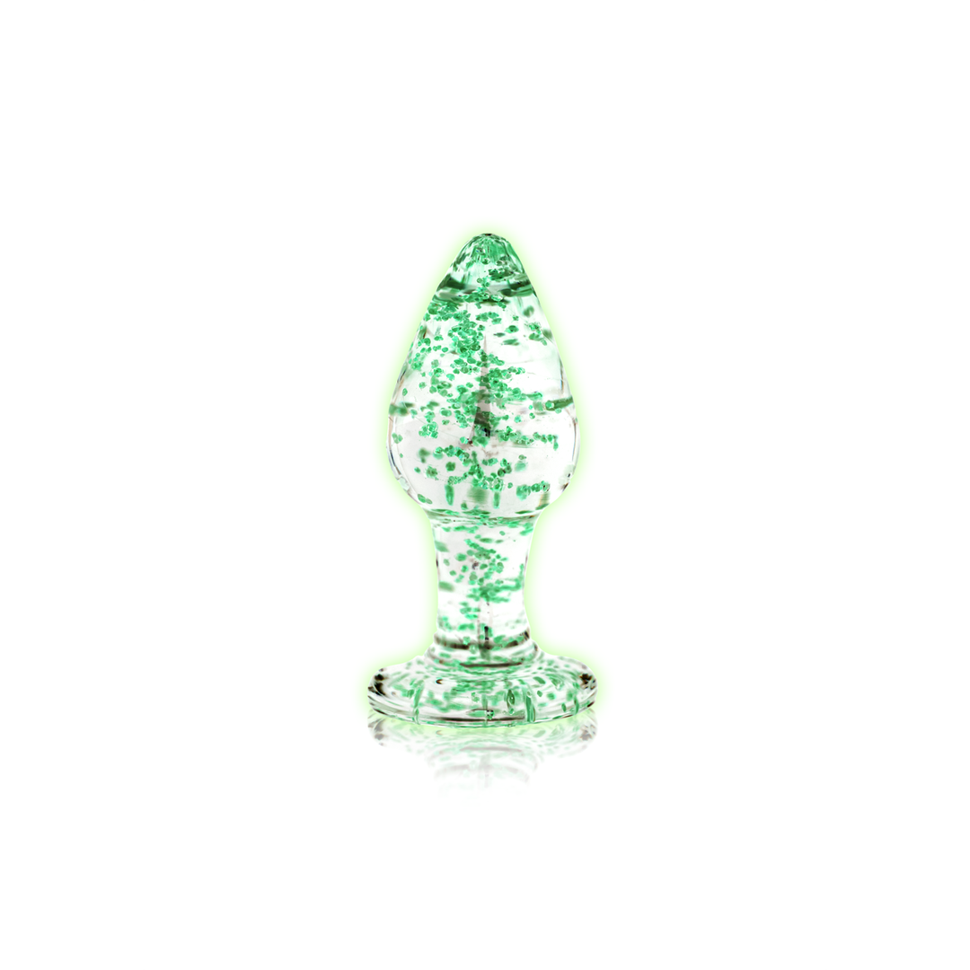 Glazen Butt Plug – Glow in the Dark – Groot