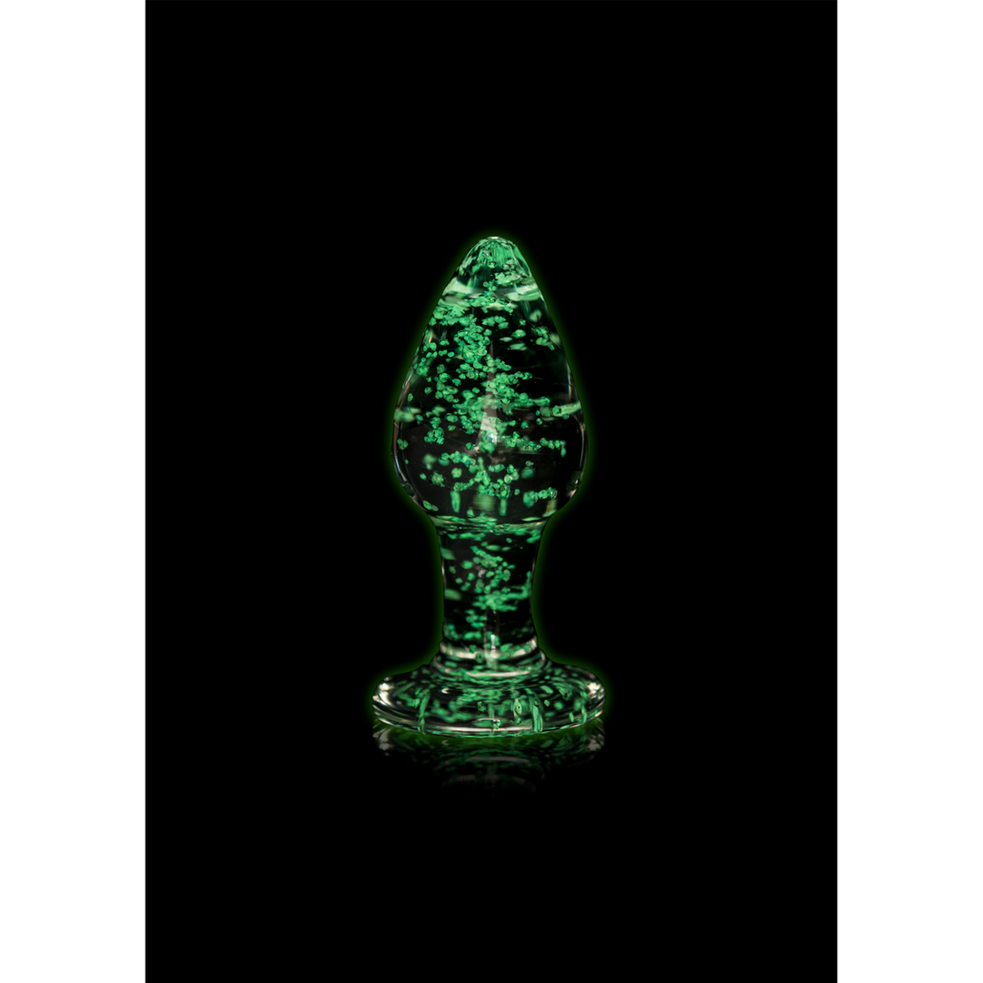 Glazen Butt Plug – Glow in the Dark – Groot