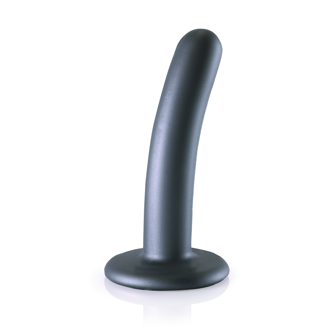 Zachte Siliconen G-Spot Dildo – 5” / 12 cm – Gunmetal