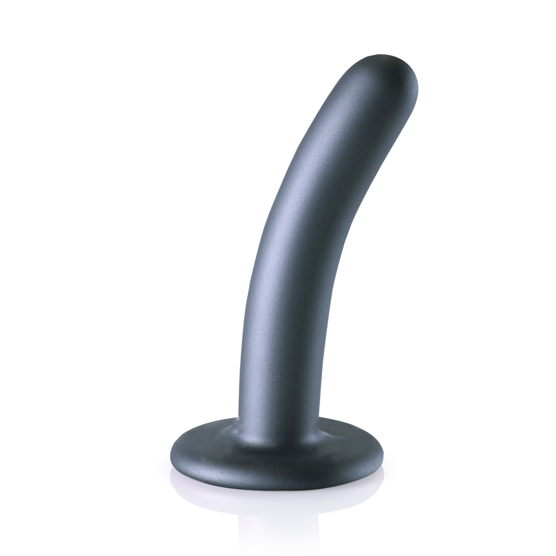 Zachte Siliconen G-Spot Dildo – 5” / 12 cm – Gunmetal
