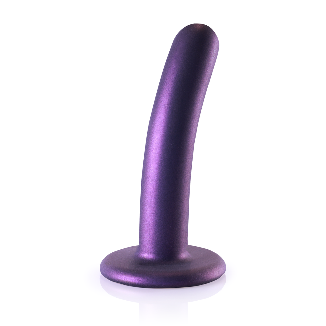 Zachte Silikon G-Spot Dildo – 5” / 12 cm – Metallic Paars