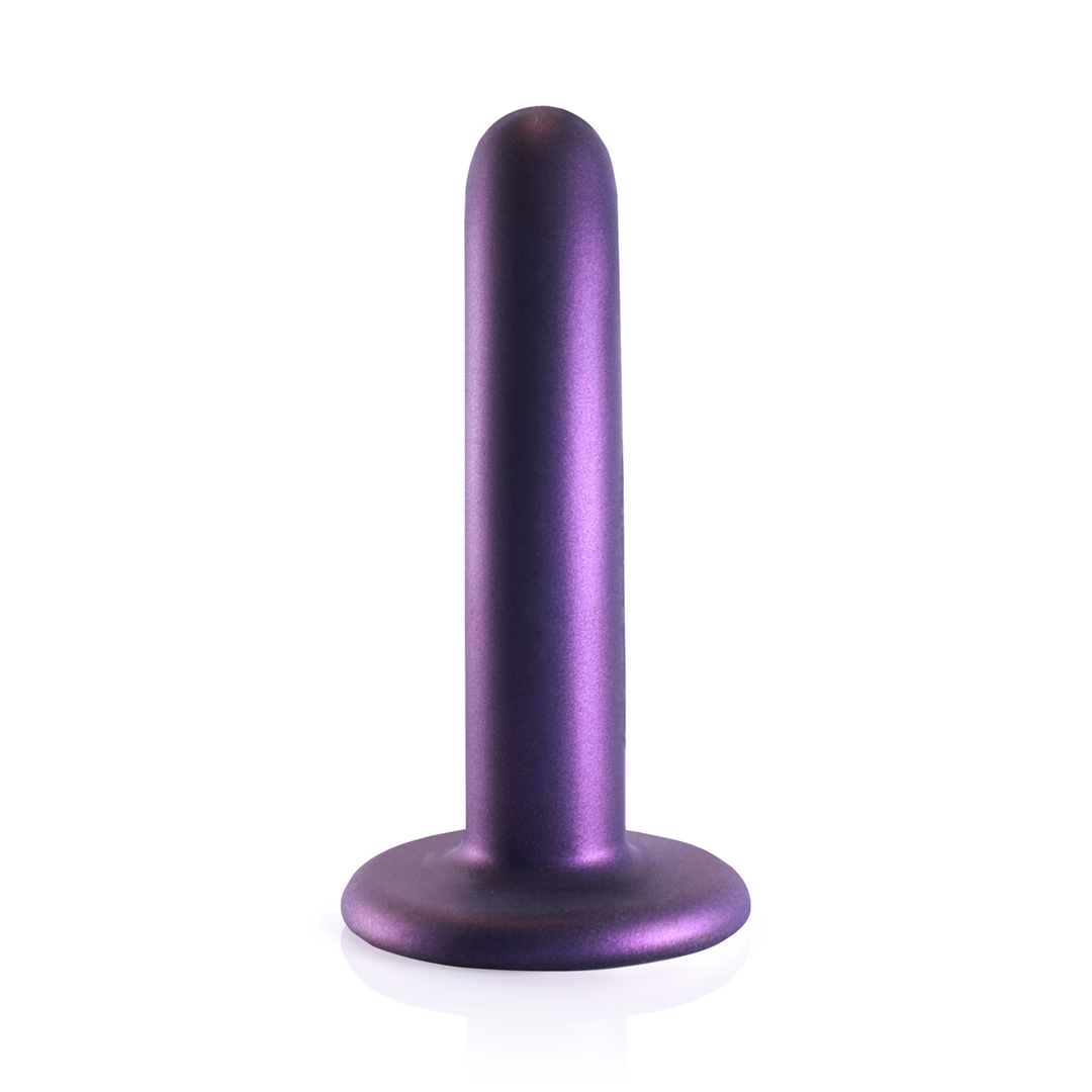 Zachte Silikon G-Spot Dildo – 5” / 12 cm – Metallic Paars