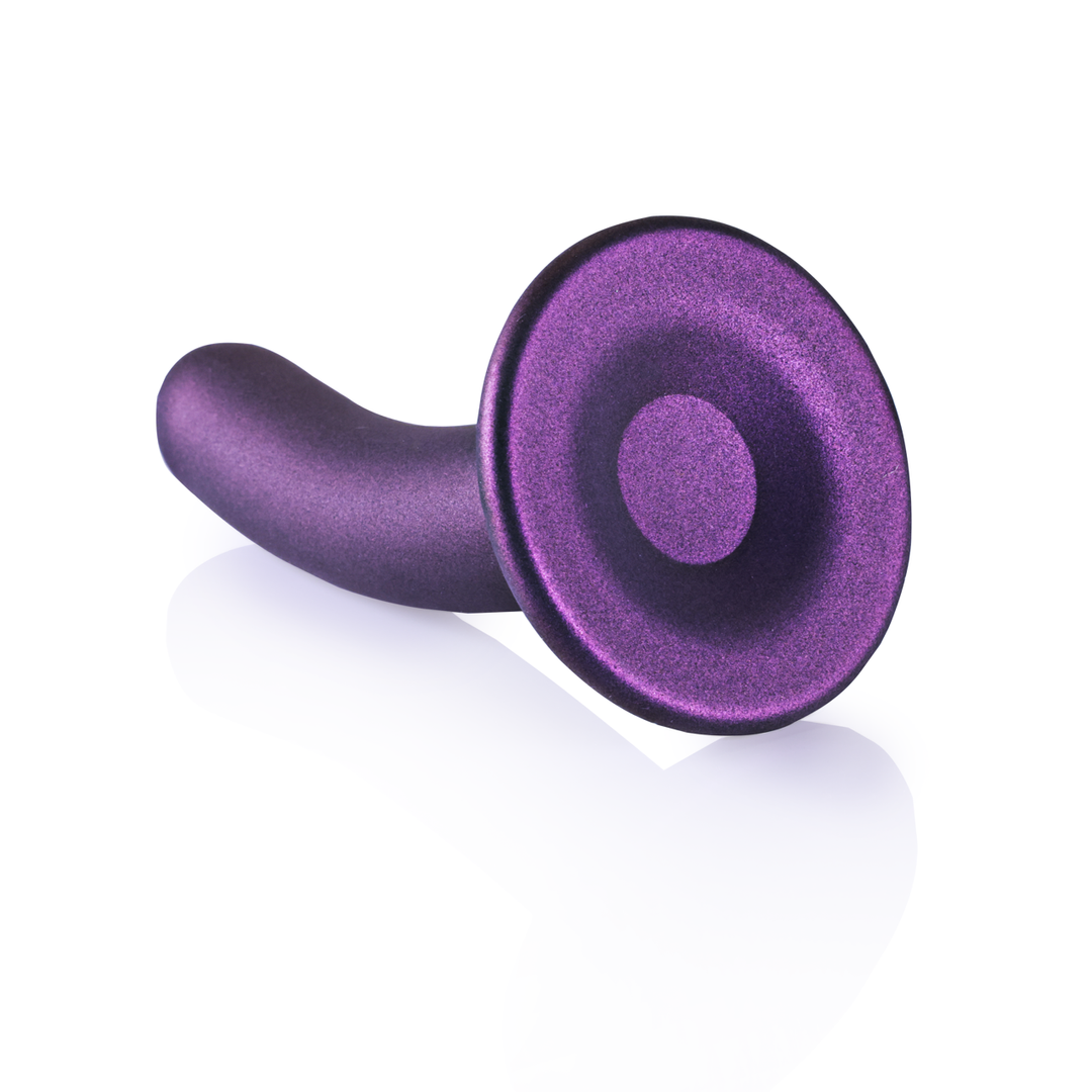 Zachte Silikon G-Spot Dildo – 5” / 12 cm – Metallic Paars