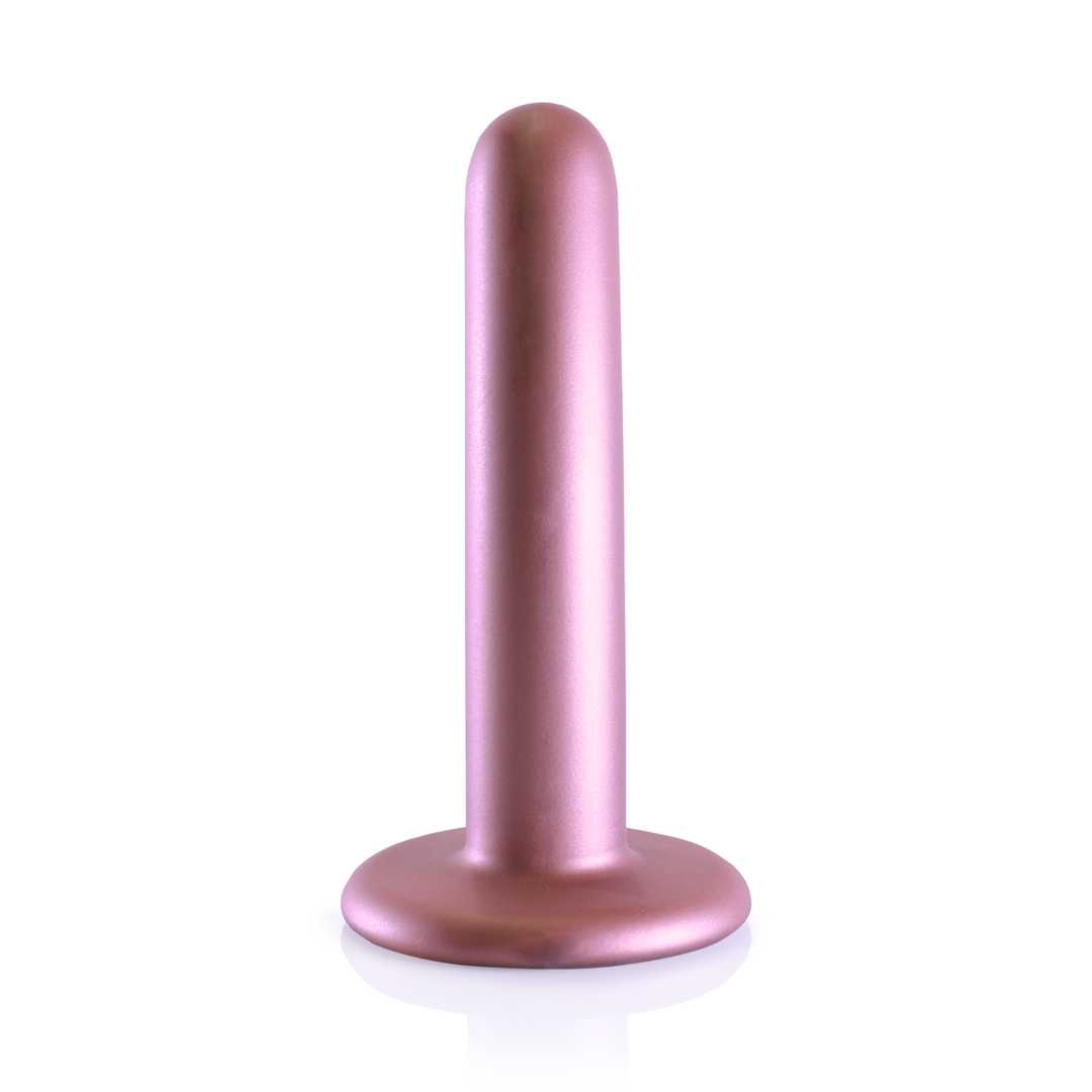 Smooth Silicone G-Spot Dildo – 5” / 12 cm – Roségoud