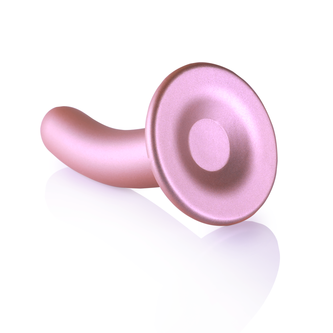 Smooth Silicone G-Spot Dildo – 5” / 12 cm – Roségoud