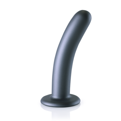 Zachte Silicone G-Spot Dildo - 6'' / 14,5 cm - Gunmetal Zachte Silicone G-Spot Dildo - 6'' / 14,5 cm - Gunmetal