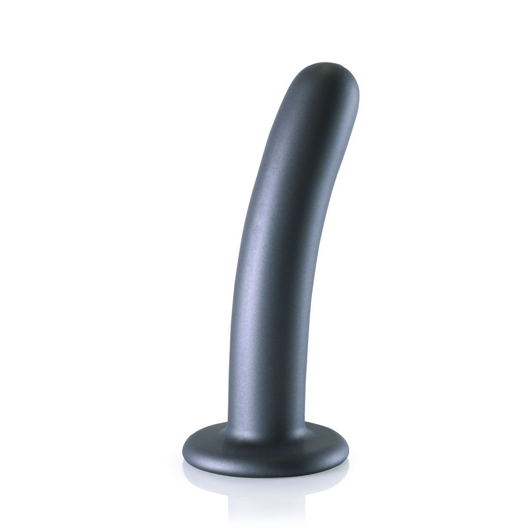 Zachte Silicone G-Spot Dildo – 6” / 14,5 cm – Gunmetal