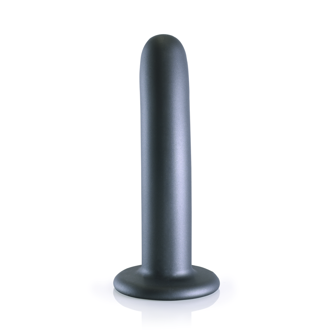 Zachte Silicone G-Spot Dildo – 6” / 14,5 cm – Gunmetal