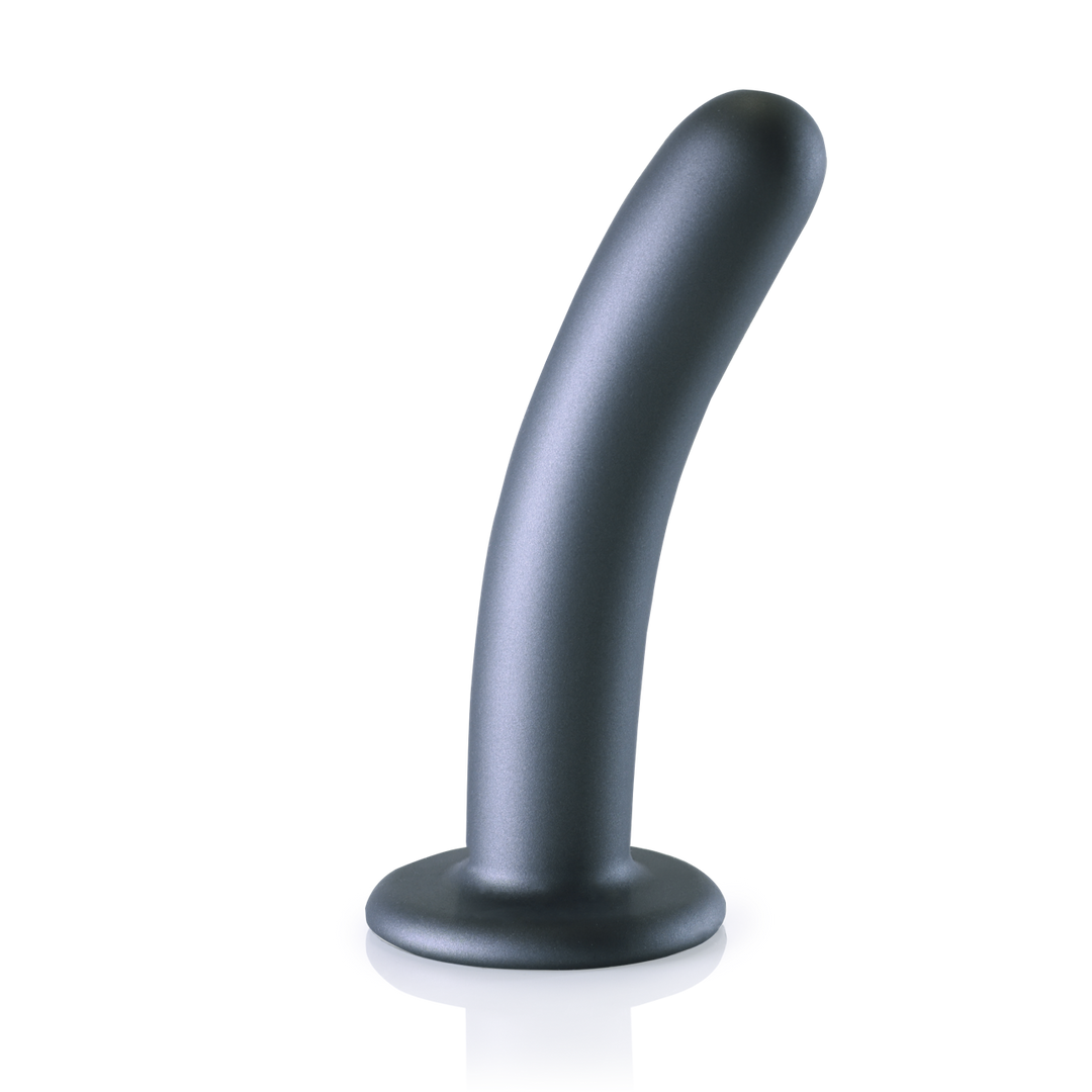 Zachte Silicone G-Spot Dildo – 6” / 14,5 cm – Gunmetal