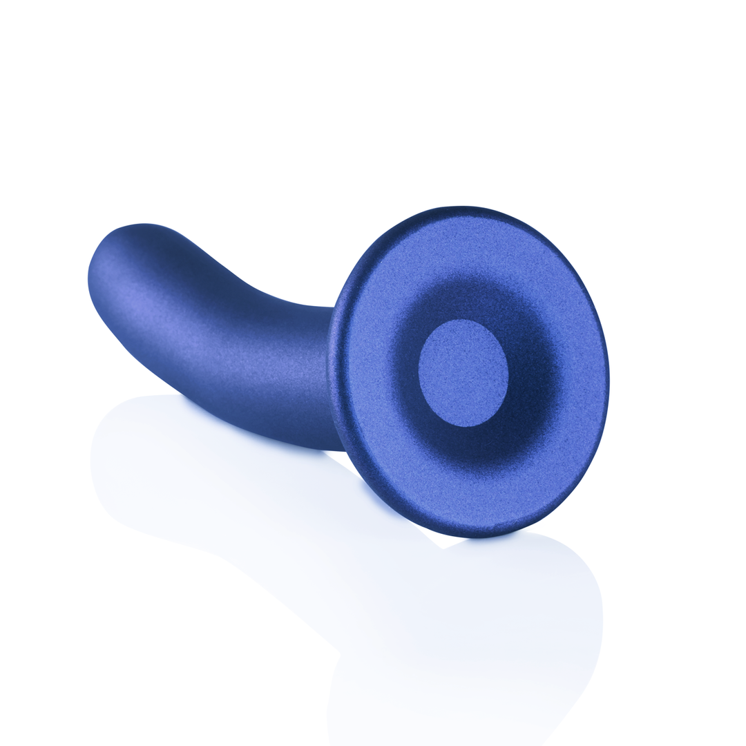 Zachte Silicone G-Spot Dildo – 6” / 14,5 cm – Metallic Blauw
