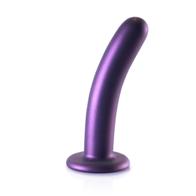 Zachte Silicone G-Spot Dildo - 6'' / 14,5 cm - Metallic Paars Zachte Silicone G-Spot Dildo - 6'' / 14,5 cm - Metallic Paars