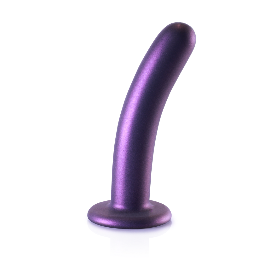 Zachte Silicone G-Spot Dildo – 6” / 14,5 cm – Metallic Paars