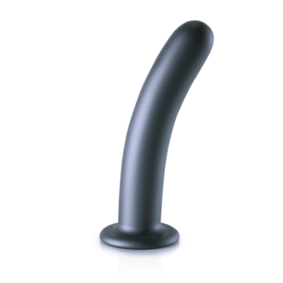 Zachte Siliconen G-Spot Dildo - 7'' / 17 cm - Gunmetal Zachte Siliconen G-Spot Dildo - 7'' / 17 cm - Gunmetal