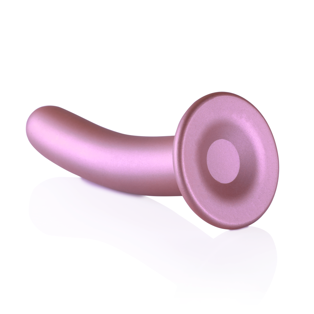 Zachte Silicone G-Spot Dildo – 7” / 17 cm – Roségoud
