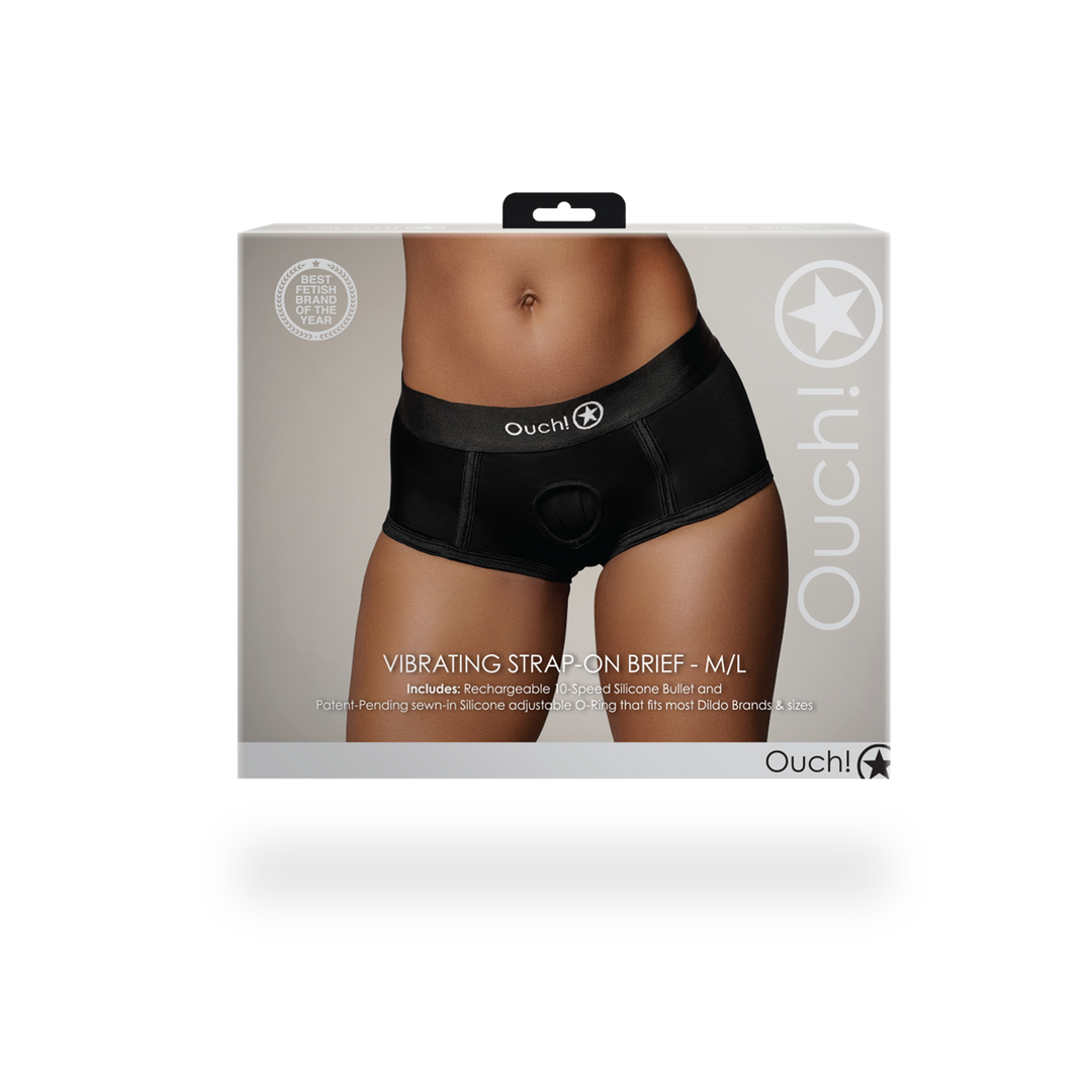 Vibrerende Strap-on Boxershort – M/L – Zwart
