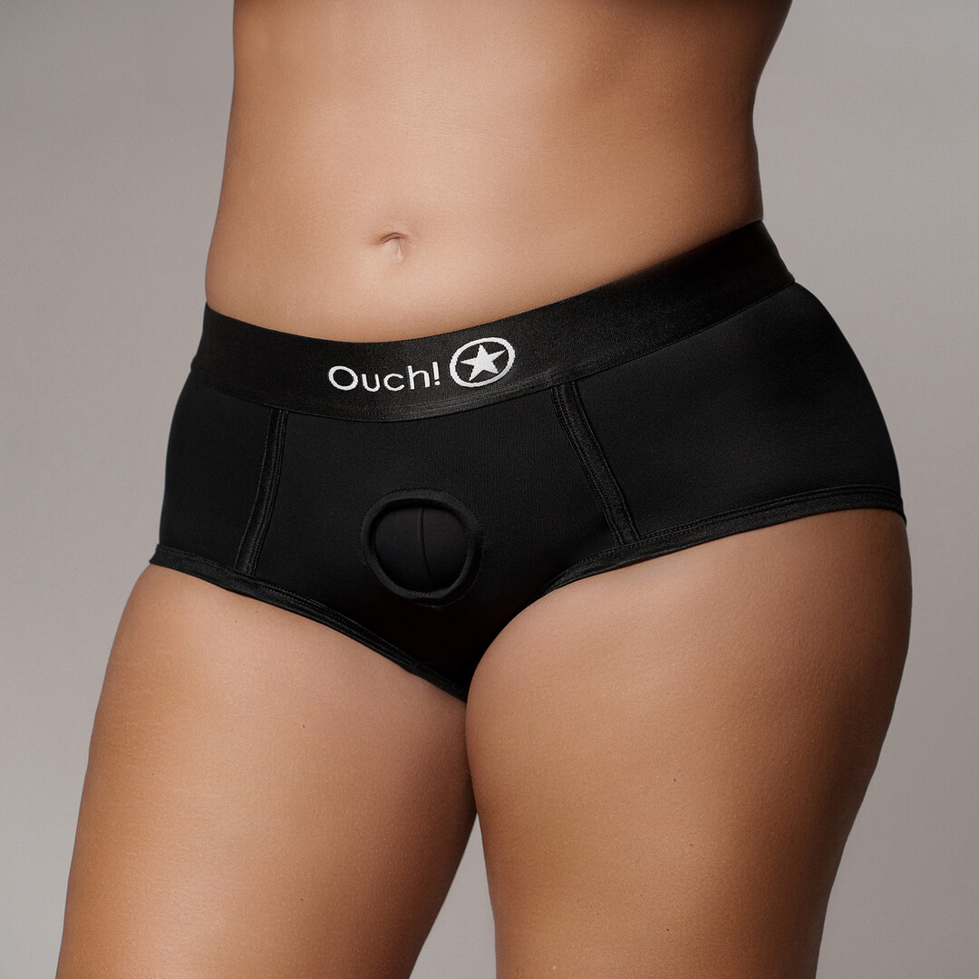 Vibrerende Strap-on Boxershort – XL/XXL – Zwart