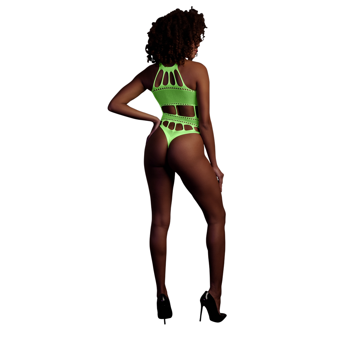 Body met Griekse Halslijn – One Size – Neon Groen
