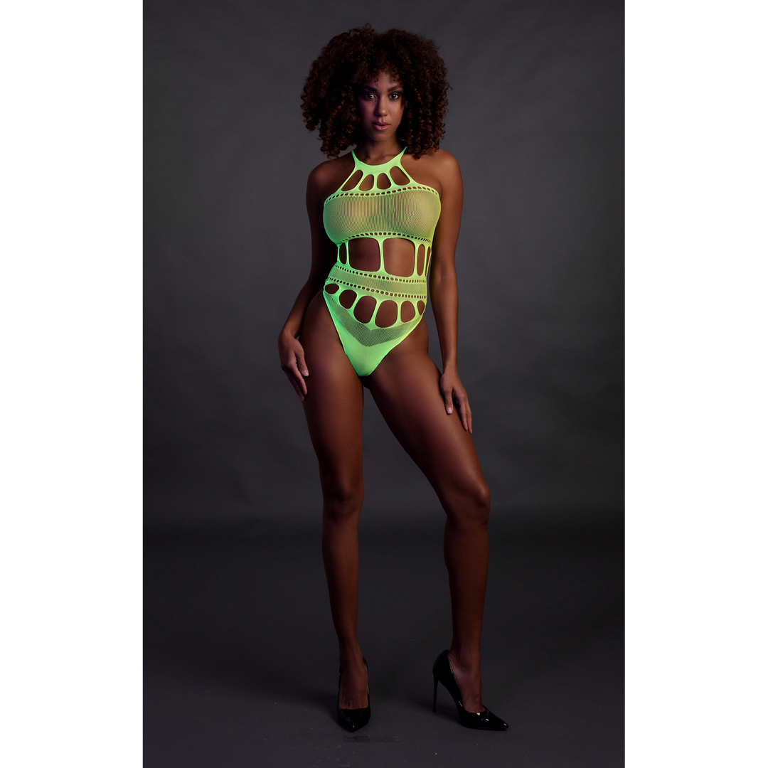Body met Griekse Halslijn – One Size – Neon Groen