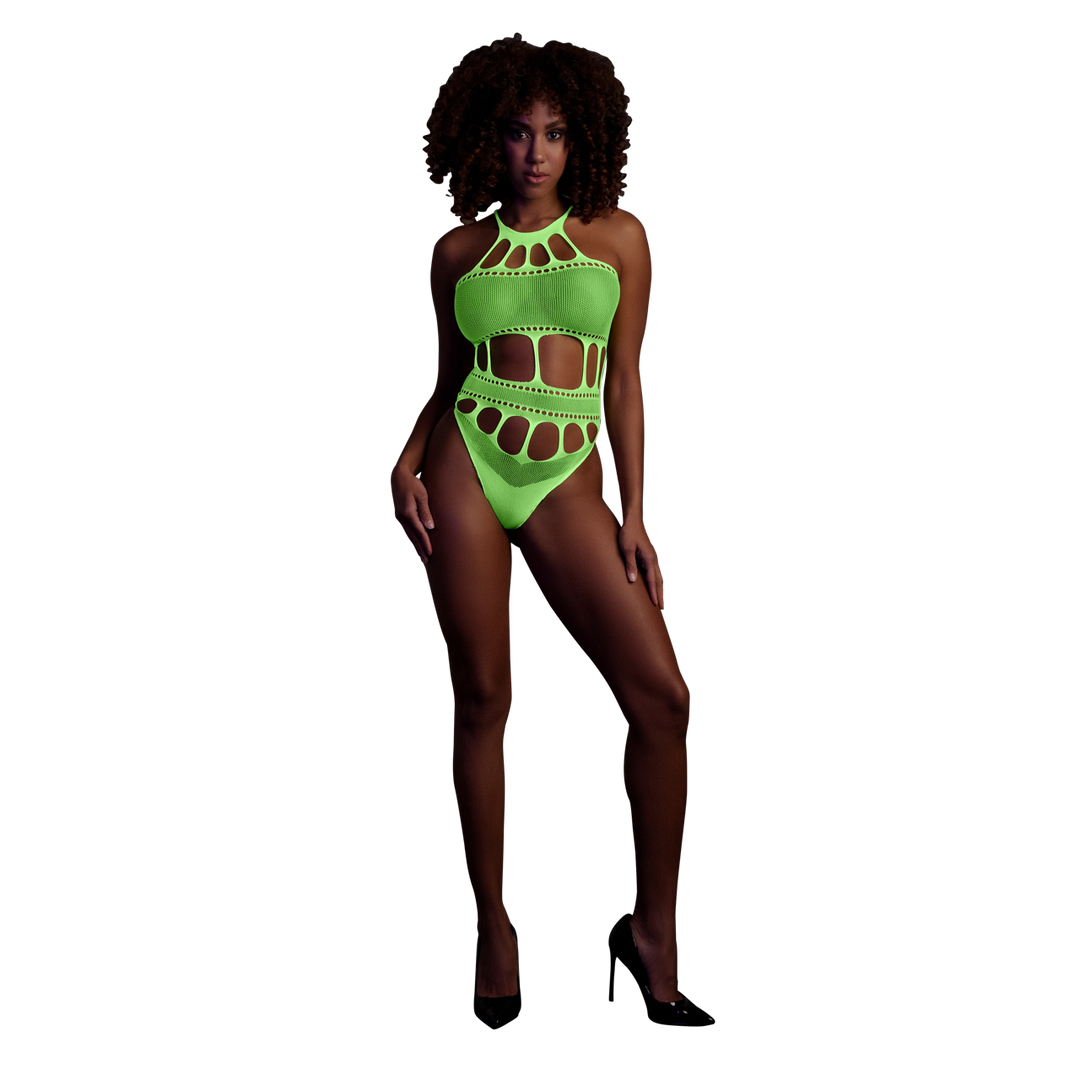 Body met Griekse Halslijn – One Size – Neon Groen