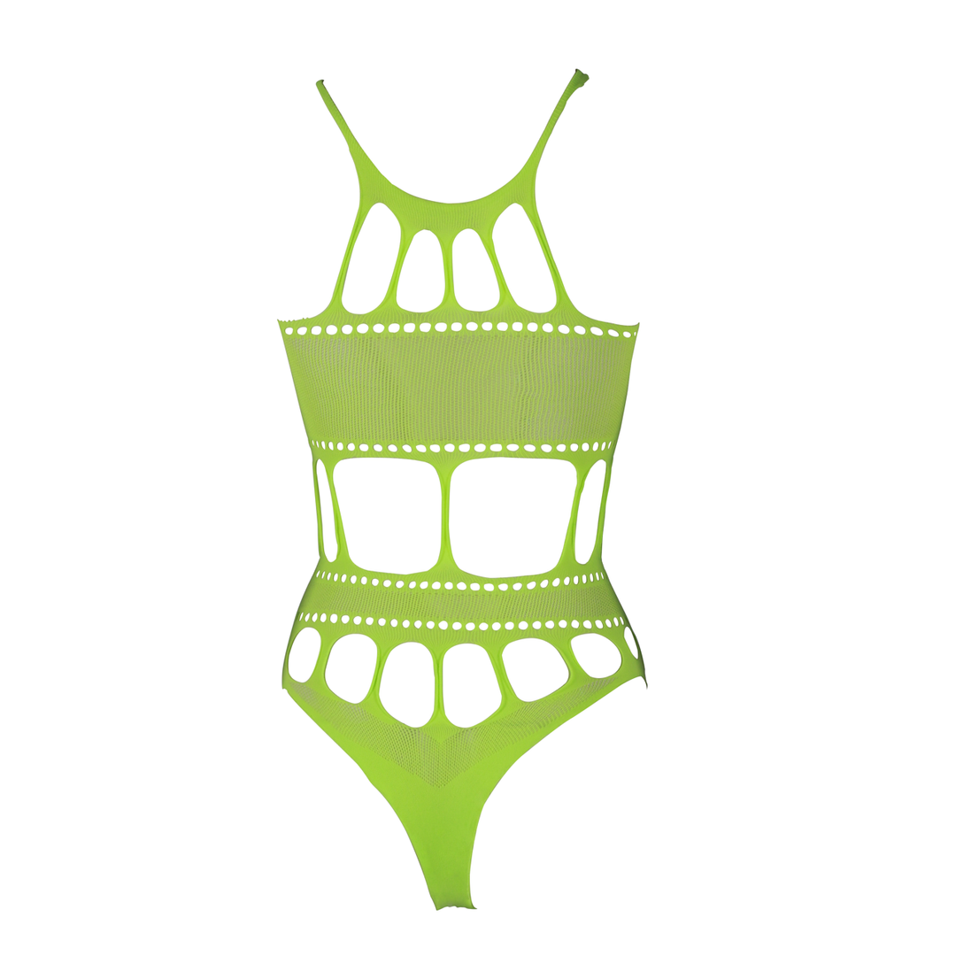 Body met Griekse Halslijn – Plus Size – Neon Groen