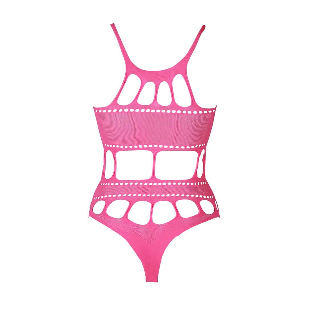 Body met Griekse Halslijn – Grote Maten – Neon Roze