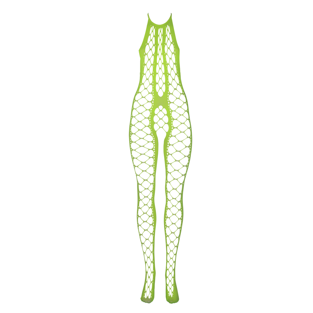 Bodystocking met Halterneck – One Size – Neon Groen