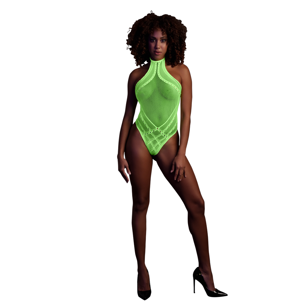 Body met Halter Neck – One Size – Neon Groen