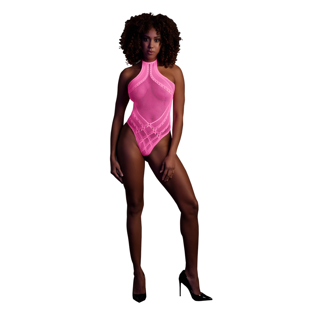Body met Halternek – One Size – Neonroze