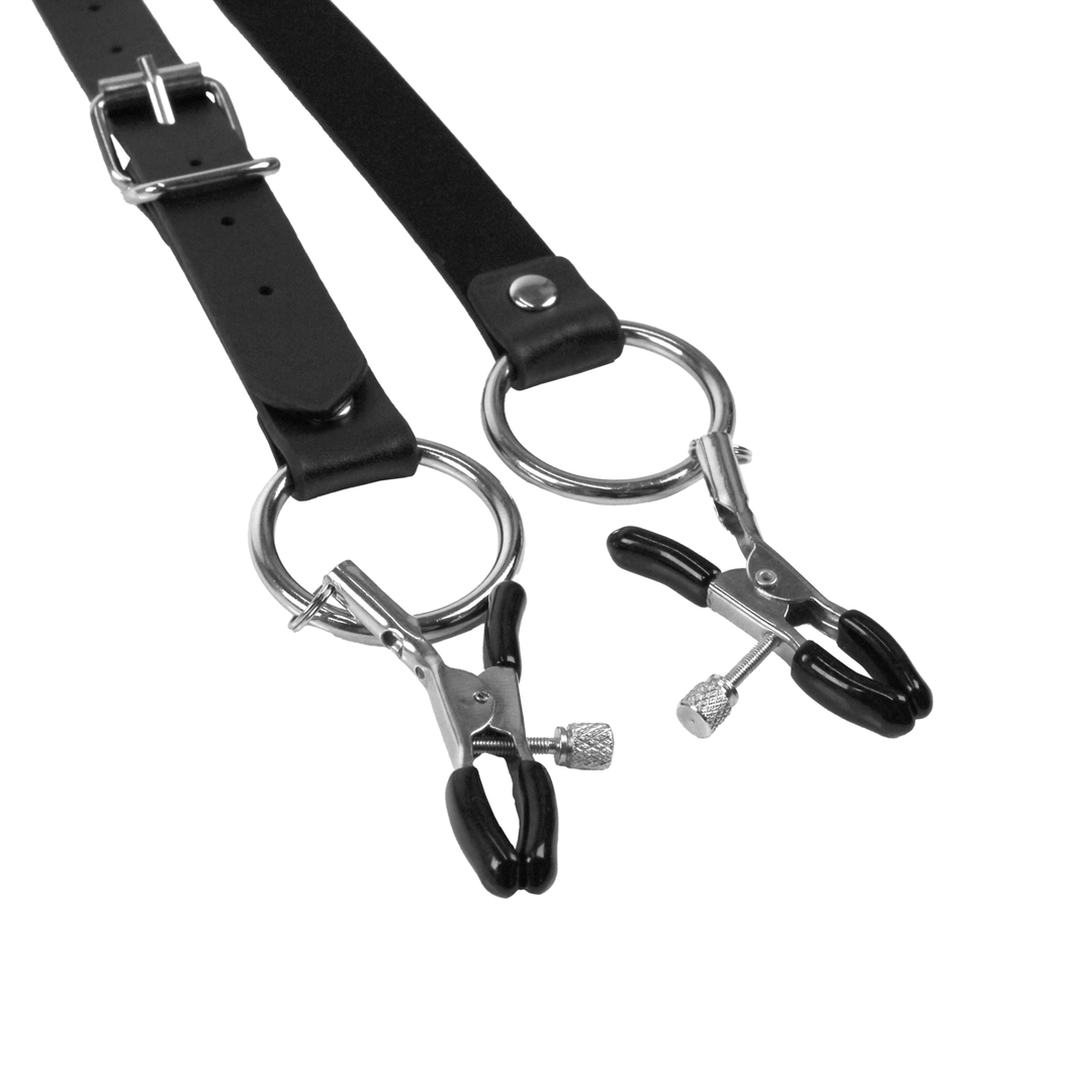 Labia Spreader met Klemmen – Zwart