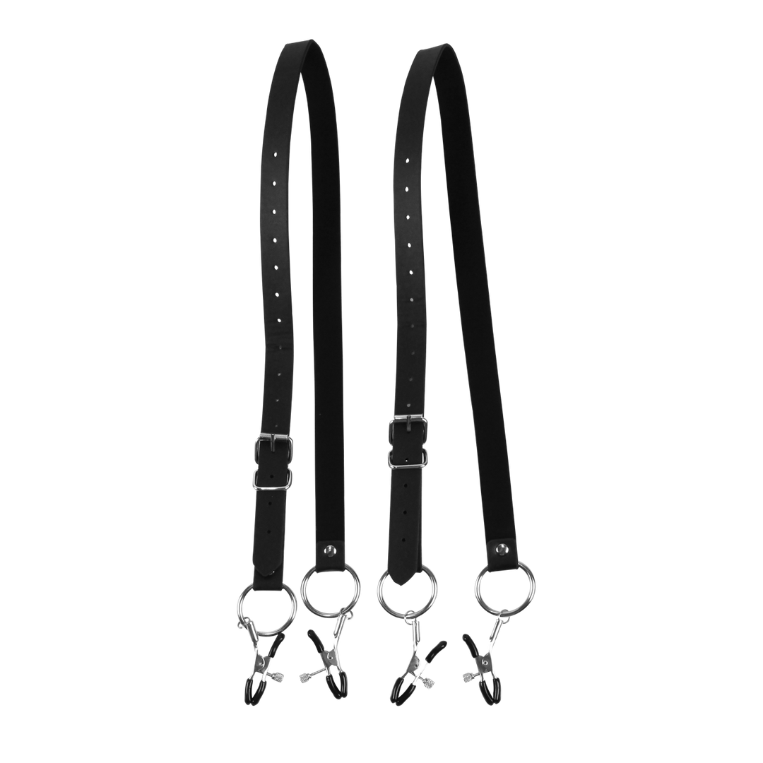 Labia Spreader met Klemmen – Zwart