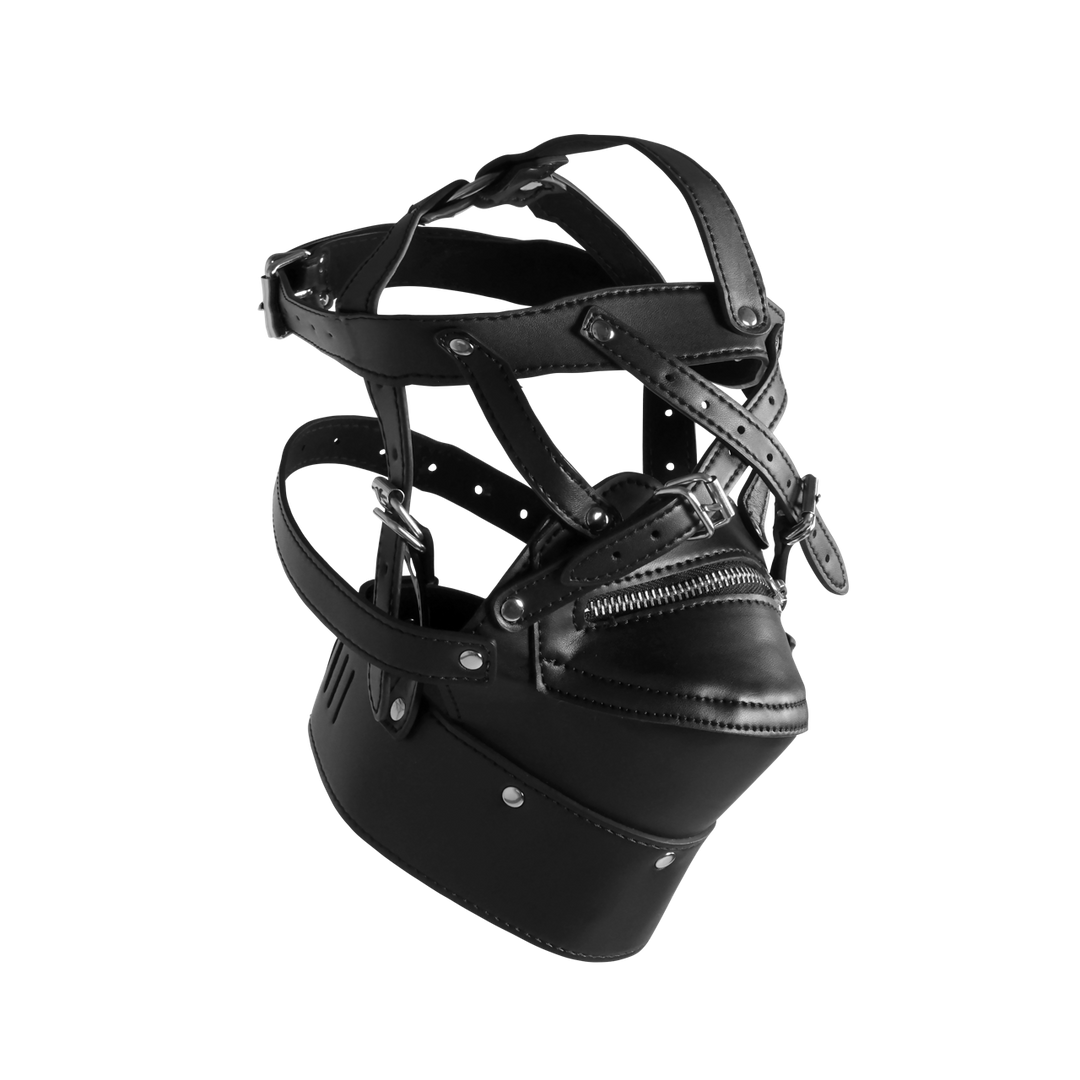 Hoofdkap met ritsmond en slot – Zwart