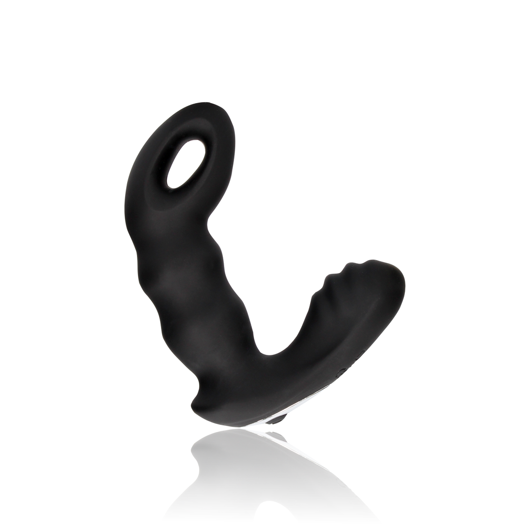 Beaded Vibrerende Prostaat Massager met Afstandsbediening – Zwart