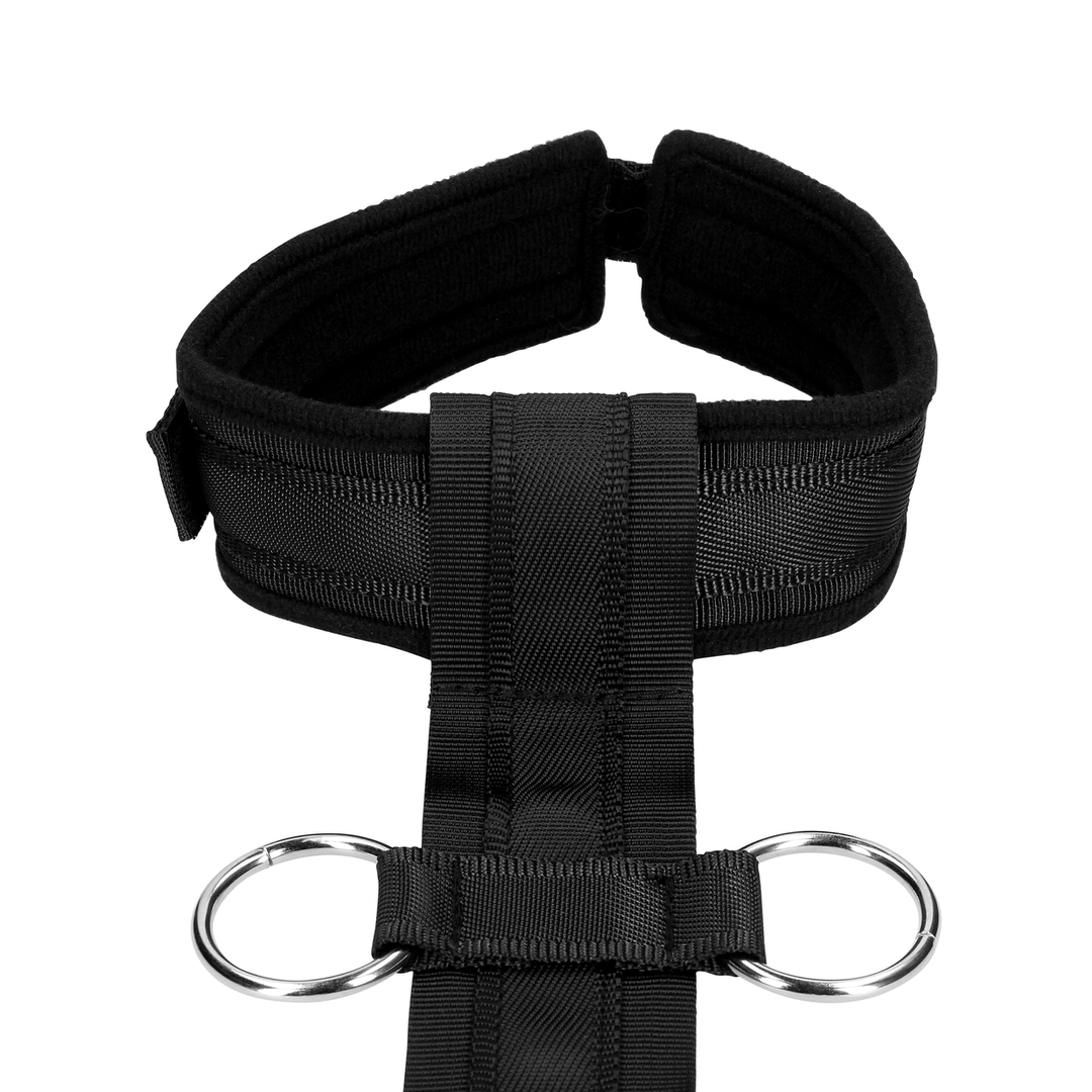 Beperkingsharnas met Halsband en Handboeien – Zwart