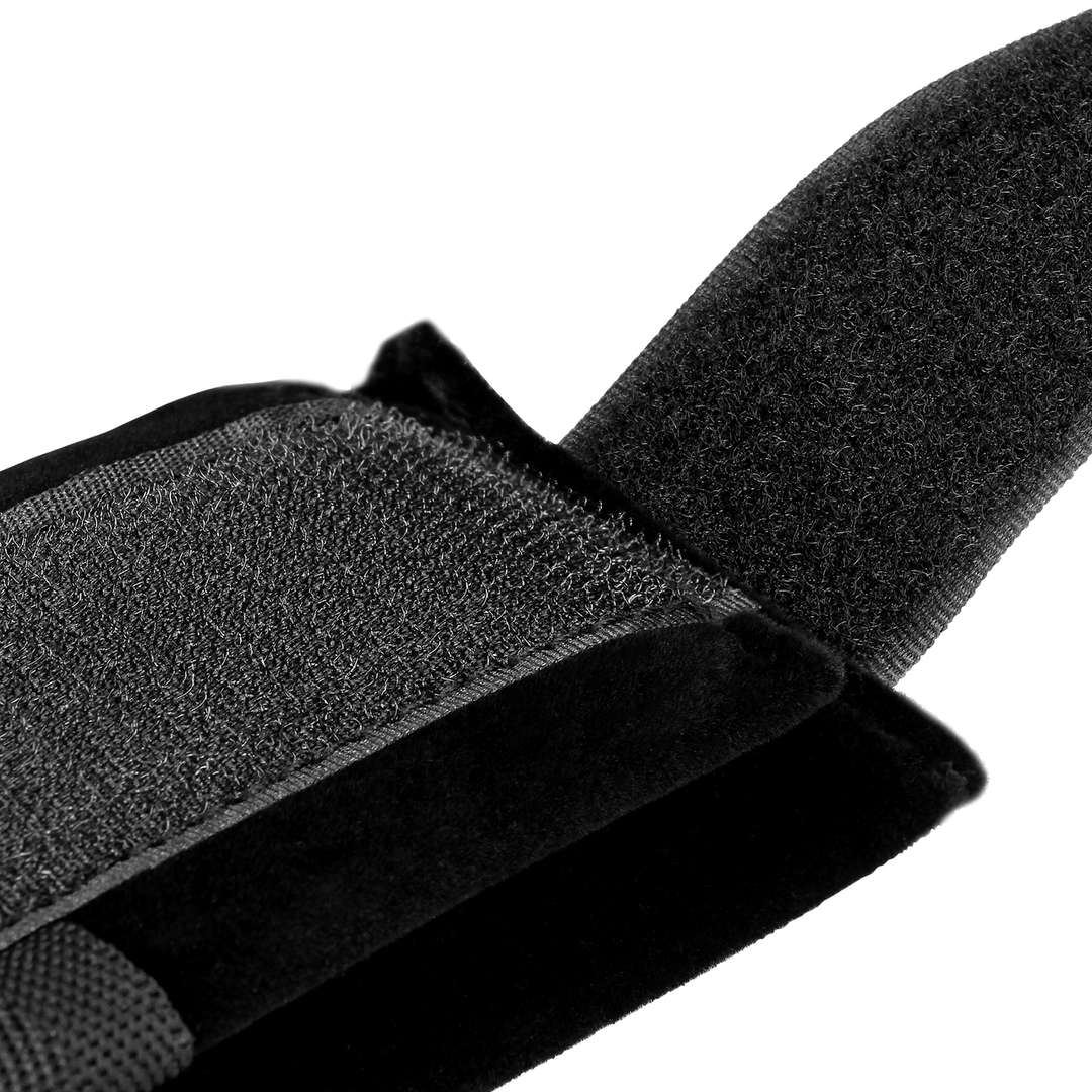 Gevoerde Enkel Sling met Verstelbare Bandjes – Zwart
