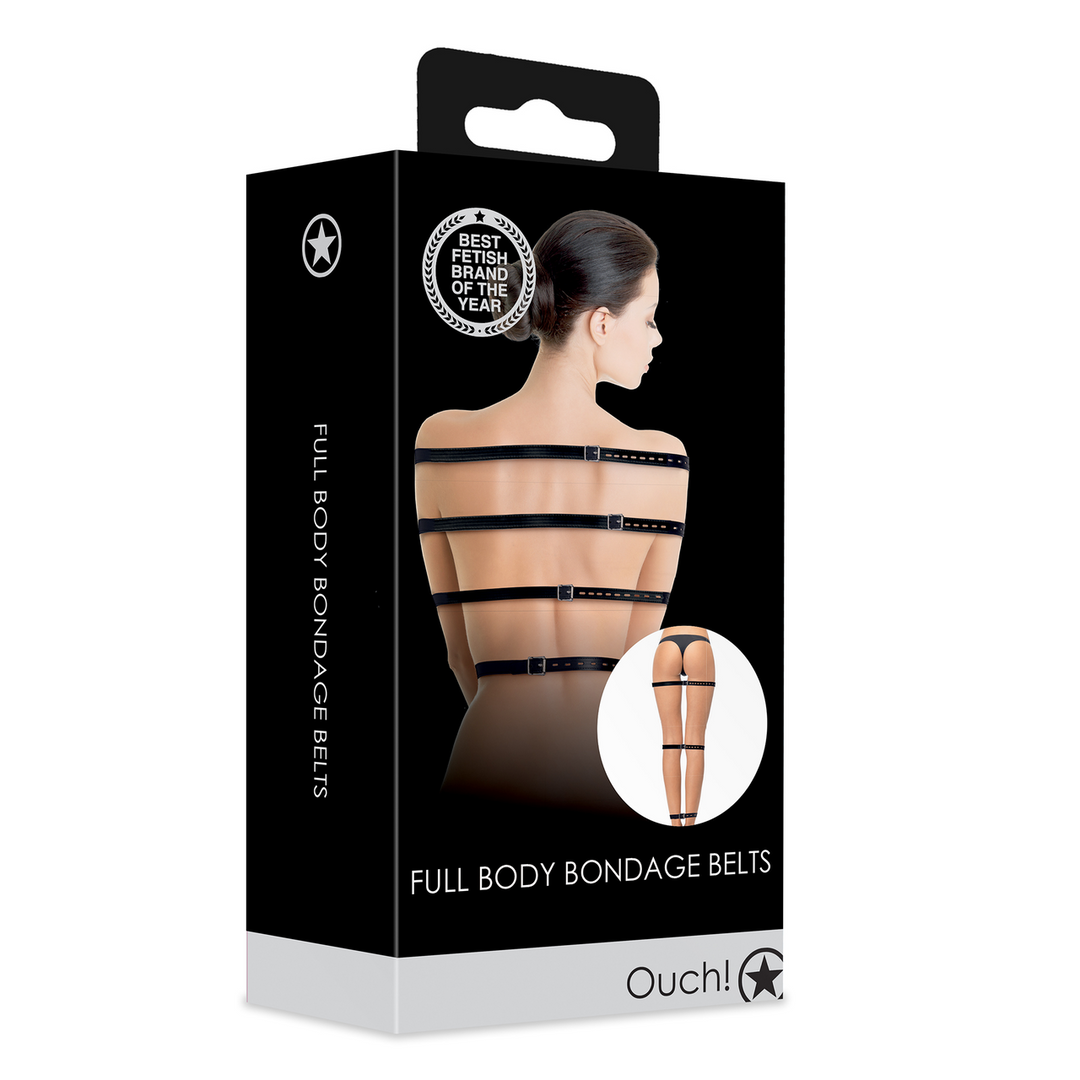 Volledige Lichaams Bondage Riemen – Zwart