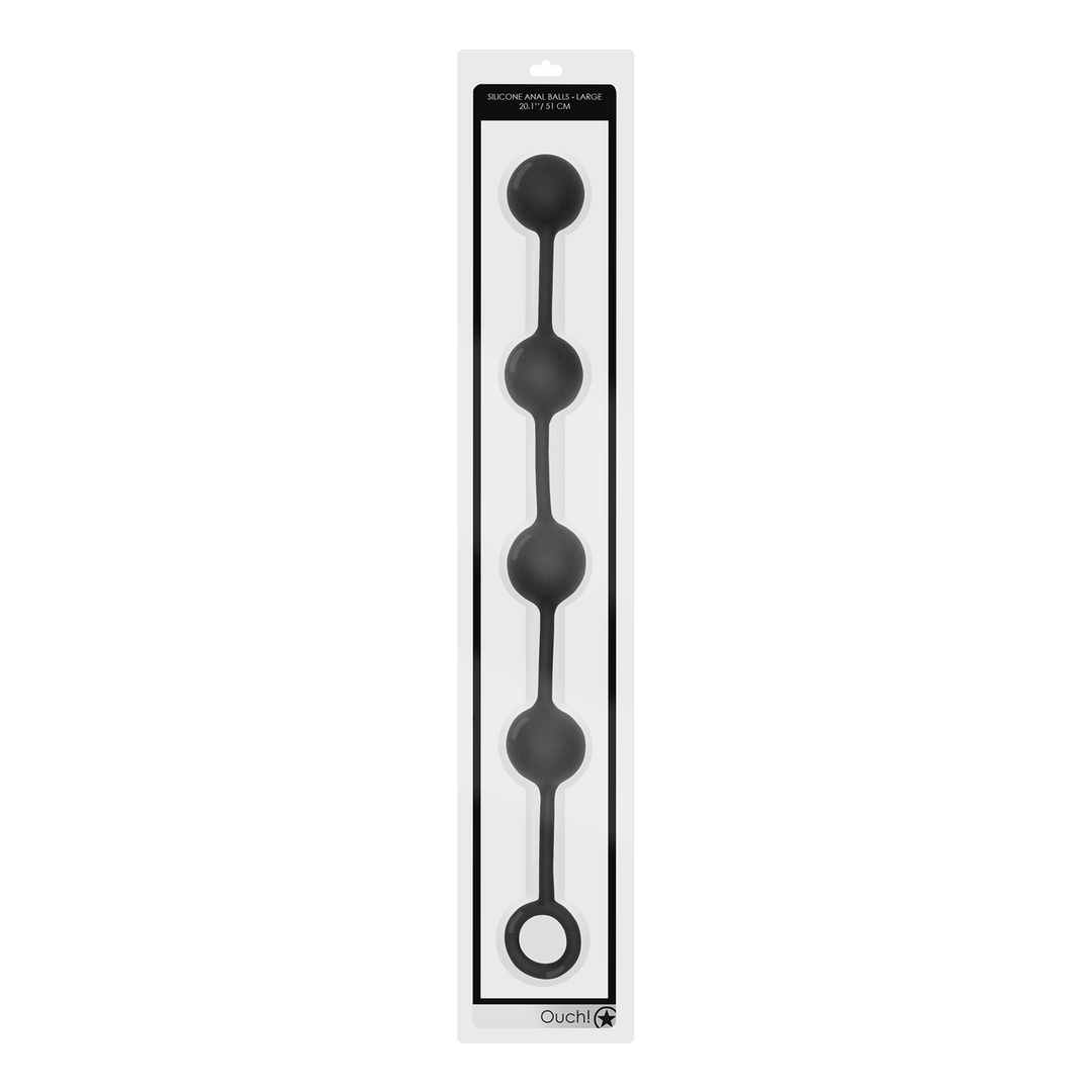 Silicone Anale Ballen – Groot – Zwart