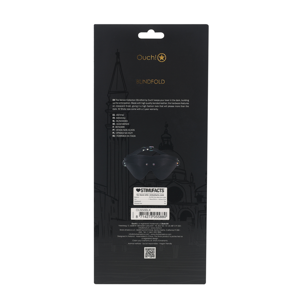 Venice Collectie – Oogmasker – Zwart