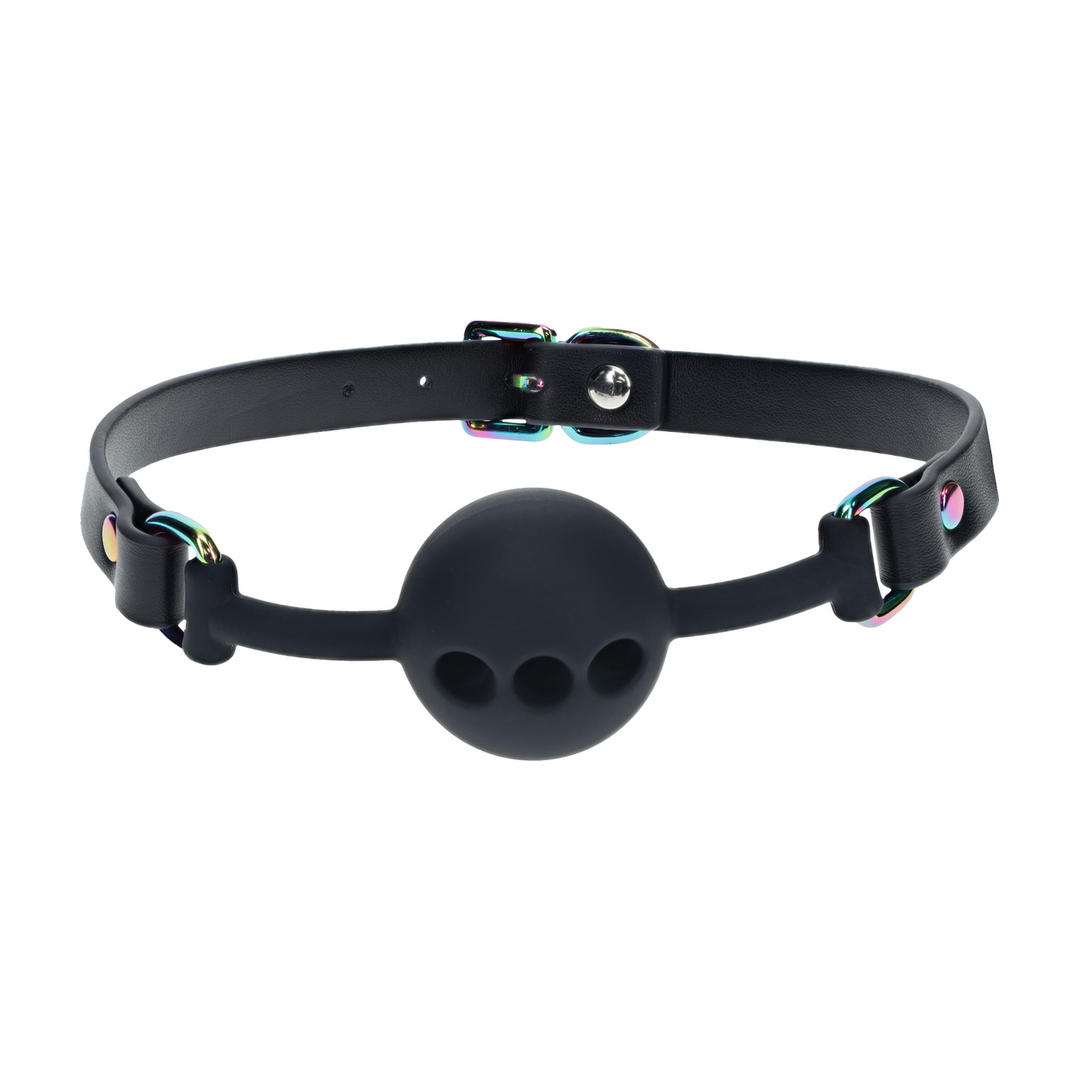 Venice Collectie – Siliconen Ball Gag – Zwart