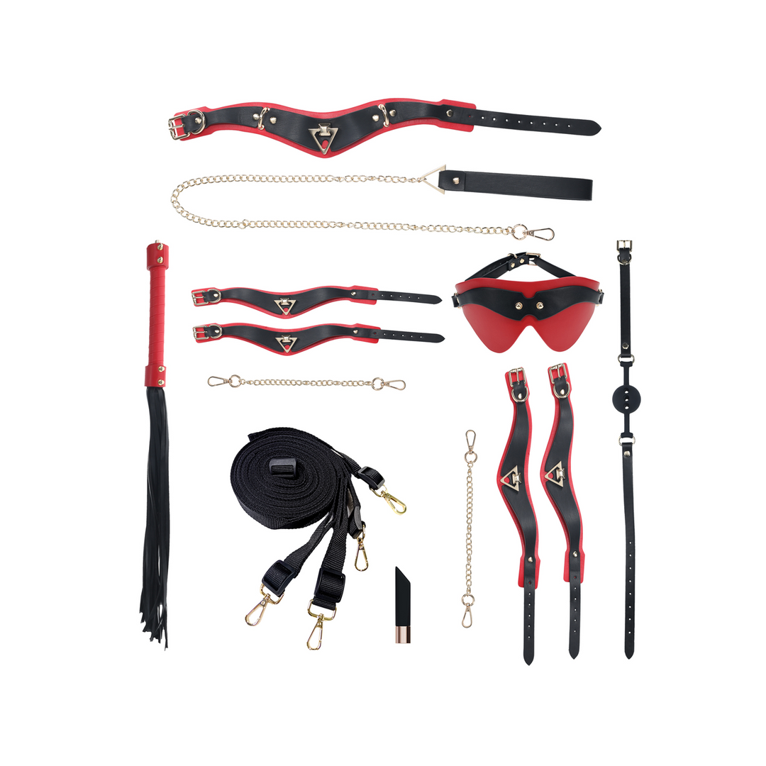 Milan Collectie – Kit met Tas – Zwart/Rood