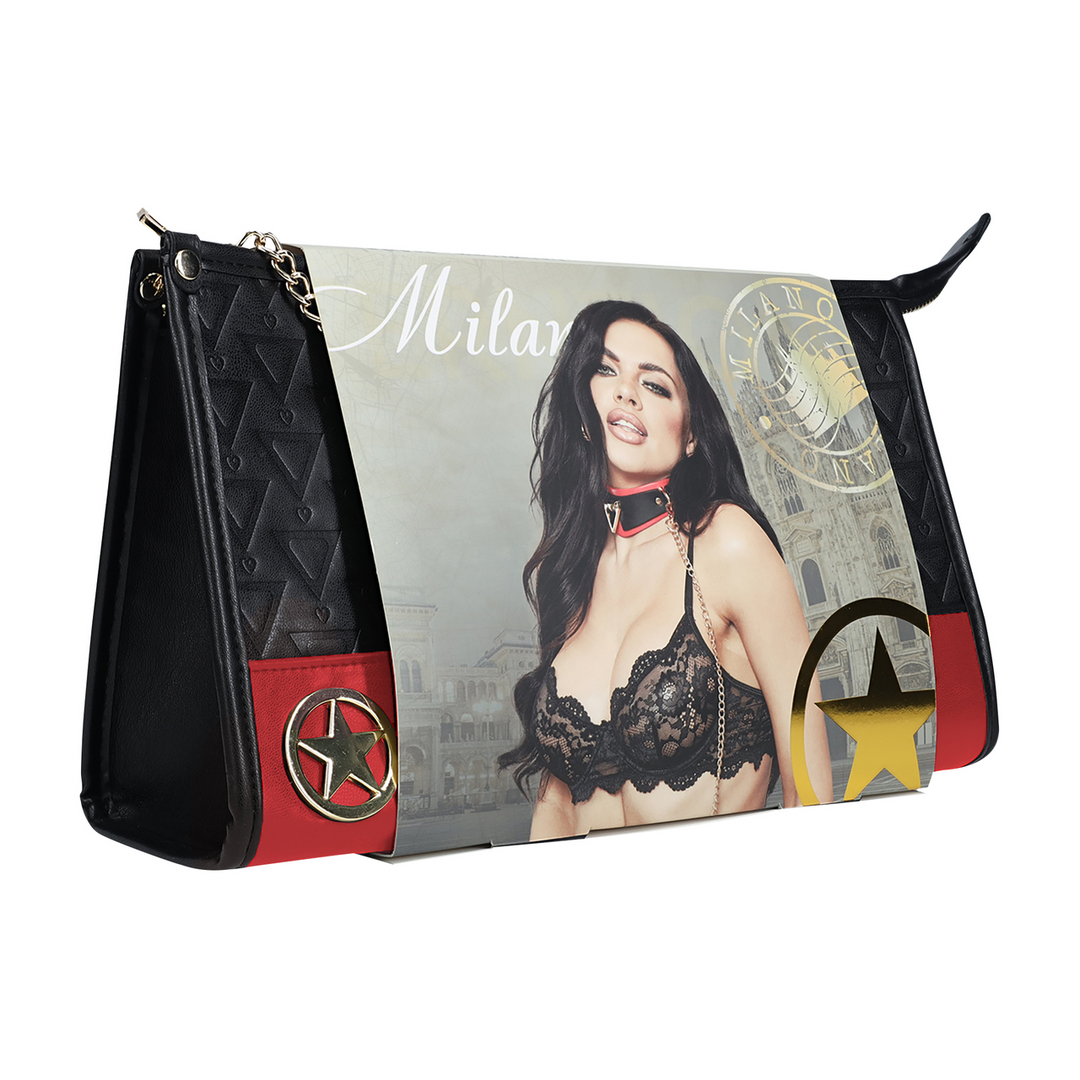 Milan Collectie – Kit met Tas – Zwart/Rood
