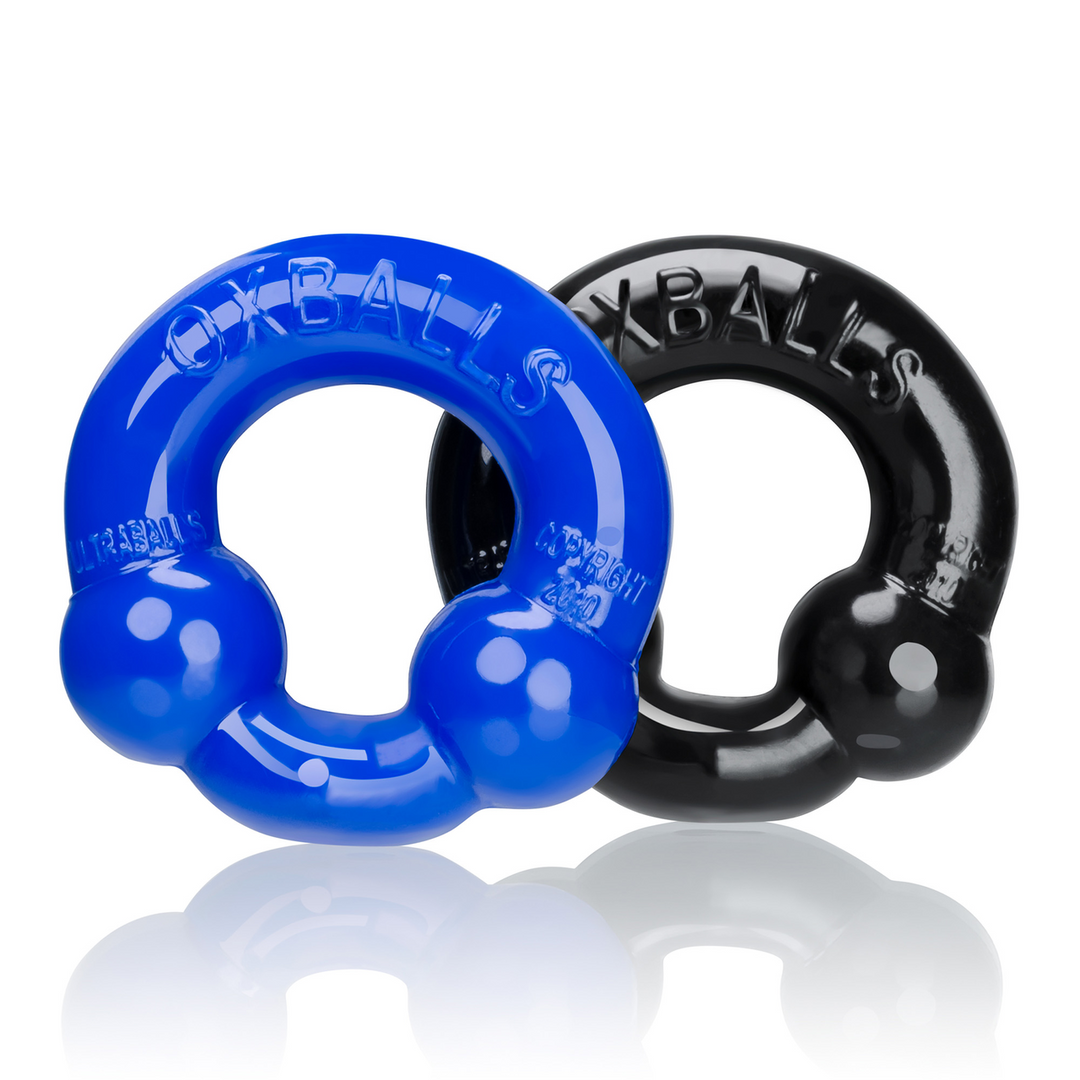 Ultraballs - Paquete de 2 Anillos de Presión de Nódulo - Negro / Azul Policía