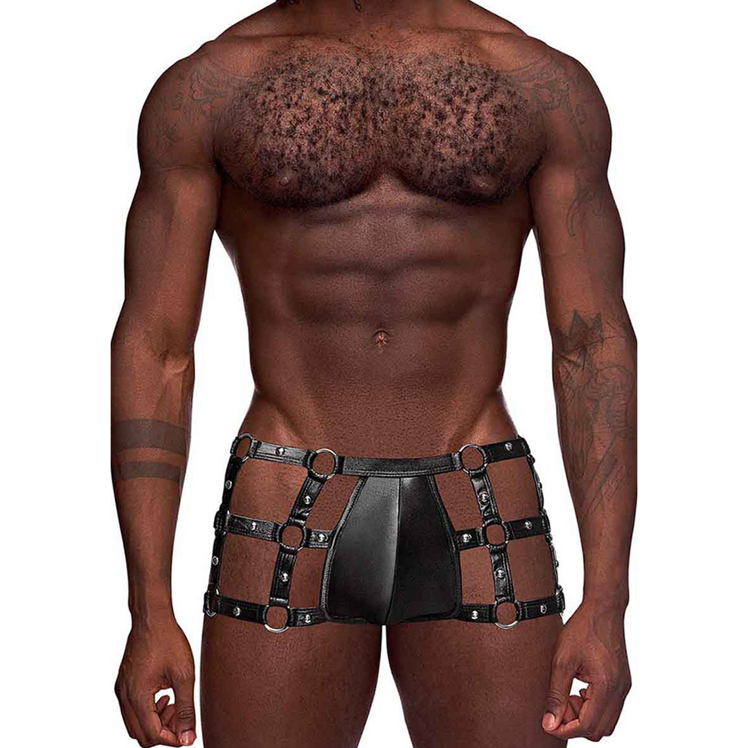 Vulcan – Cut Out Cage Short – S/M – Zwart
