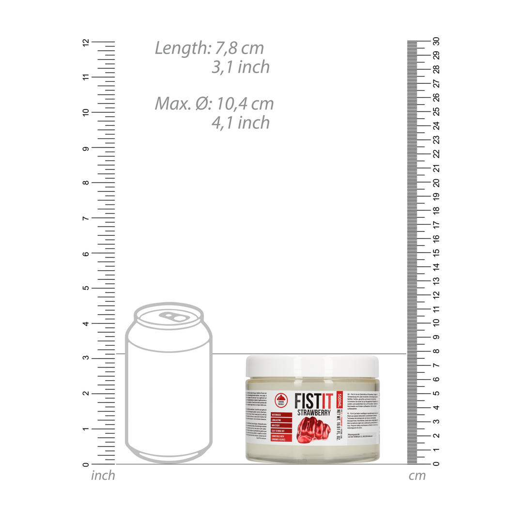 Extra Dikke Glijmiddel – Aardbei – 17 fl oz / 500 ml