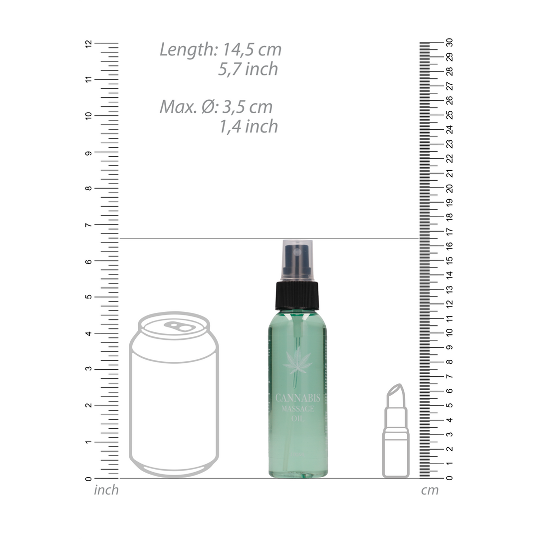 Cannabis Massageolie – 3 fl oz / 100 ml